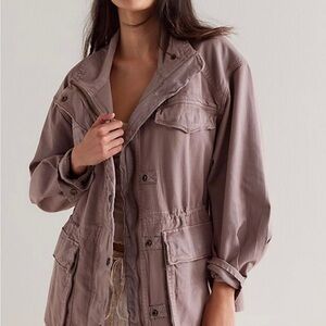 Free People M Arya Utility Jacket in Cashmere ✨NWT ✨